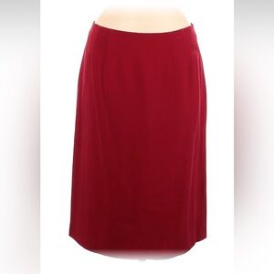 Neiman marcus silk midi skirt